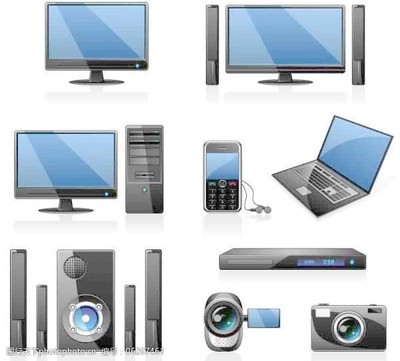 電腦主機(jī)及顯示器圖片素材